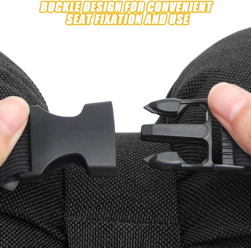 Bittwee Bow Car Headrest Pillow, Breathable Memory Foam Vehicle Neck Pillow with Adjustable Strap, Ergonomic Auto Neck Support Cushion for Pain Pressure Relief, Universal for Most Cars (Black) - Image 5